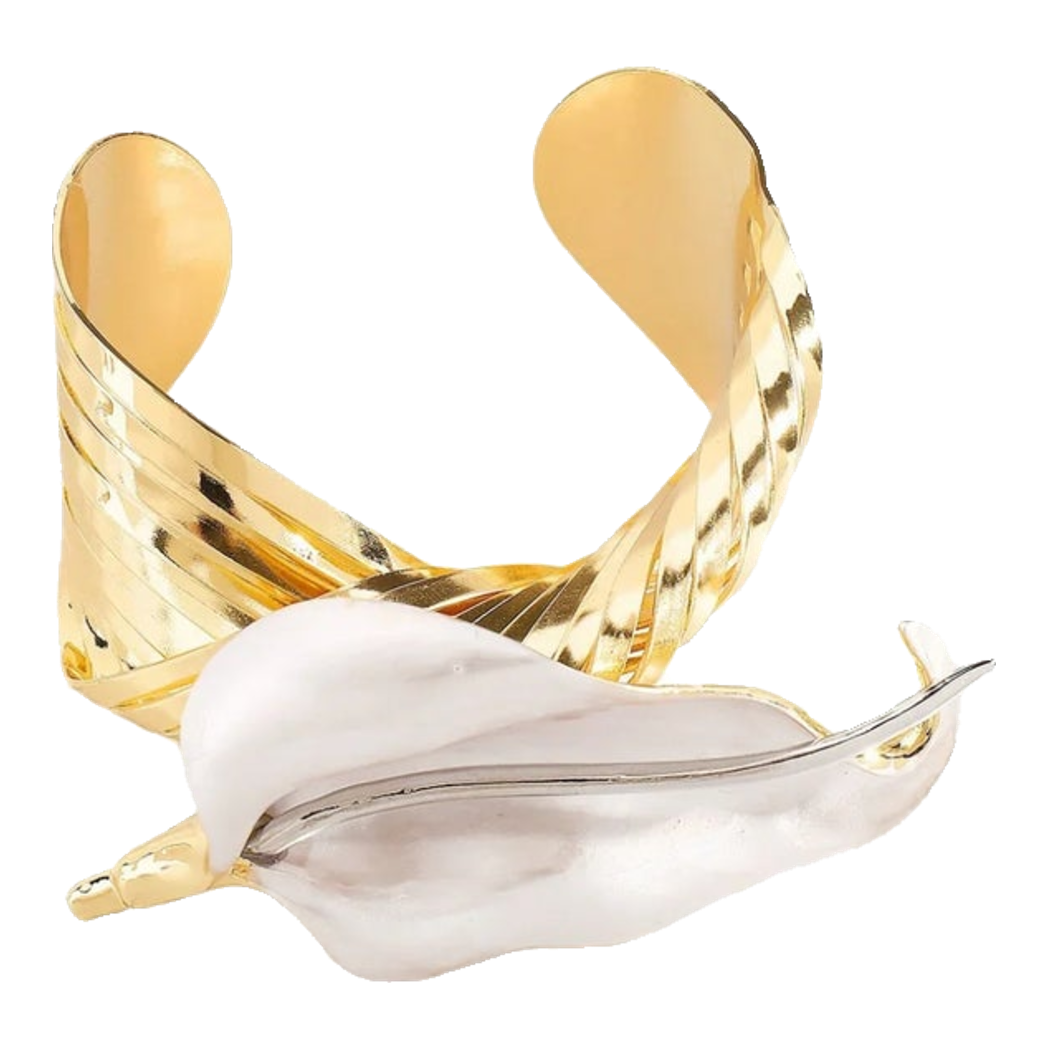 Vòng Khăn Ăn - Napkin Ring Calla Lily Ivoire Or