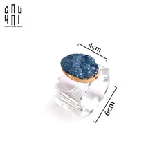 Vòng Khăn Ăn - Napkin Ring Crystal Quartz-CẬU HAI HOME DECOR