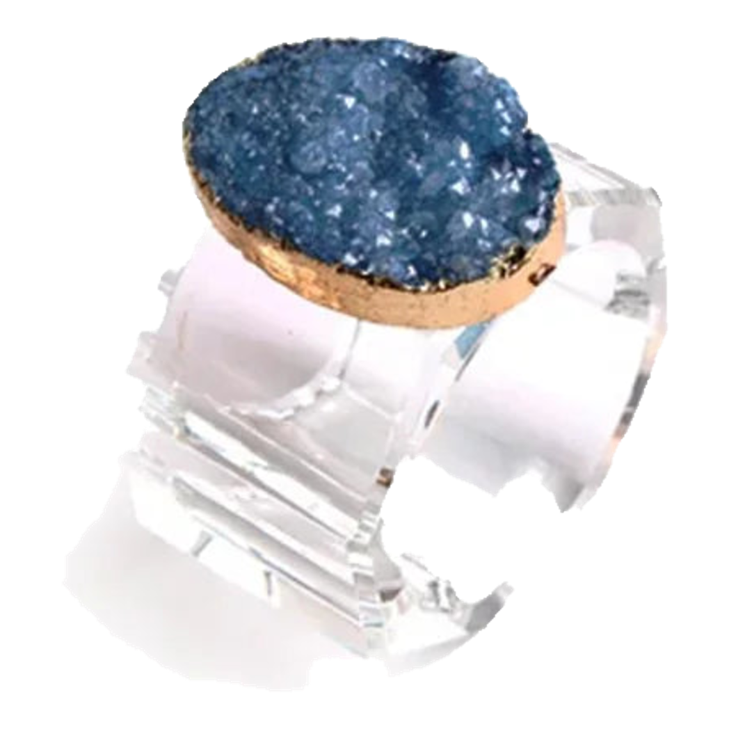 Vòng Khăn Ăn - Napkin Ring Crystal Quartz
