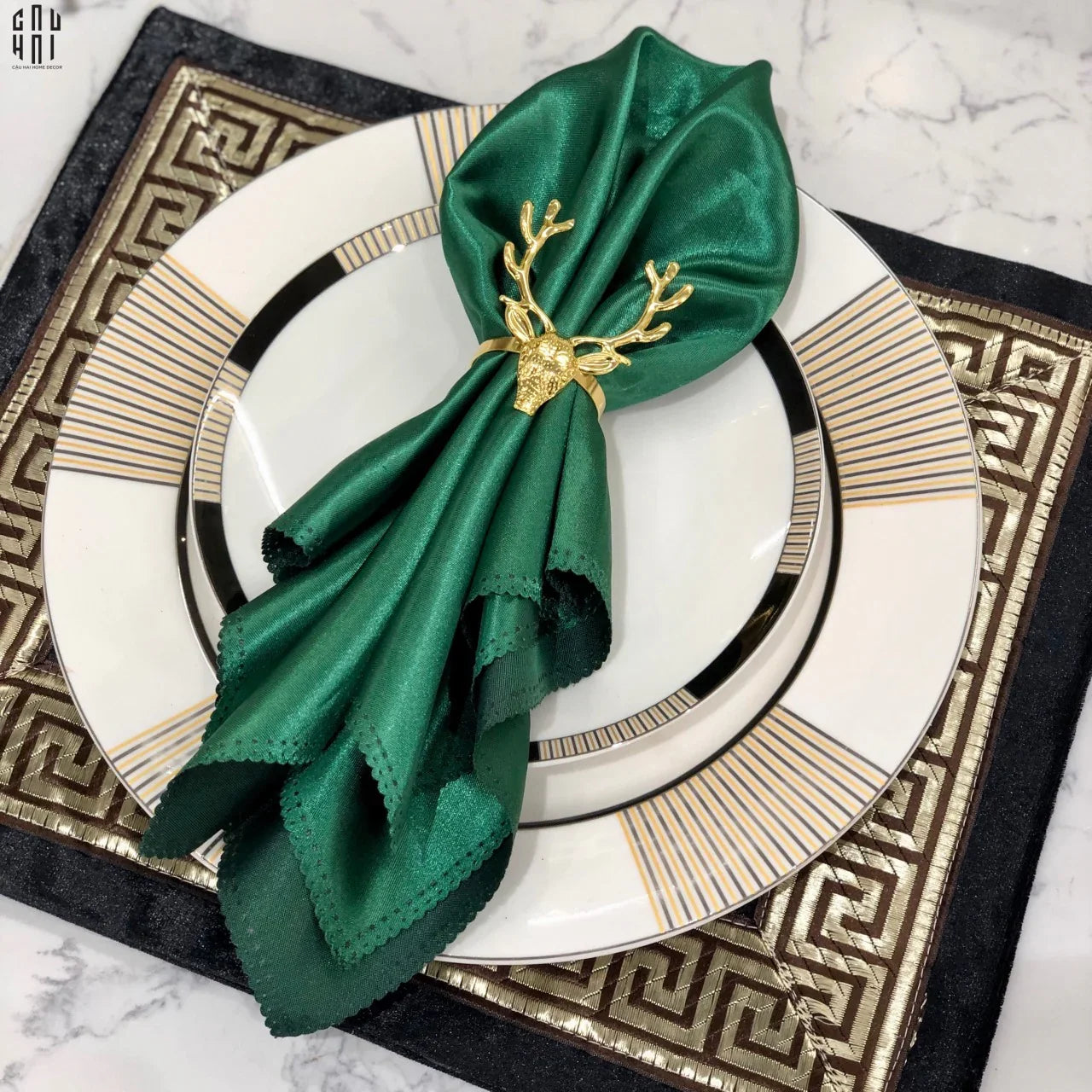 VÒNG KHĂN ĂN - NAPKIN RING GOLDEN ALLEY-CẬU HAI HOME DECOR