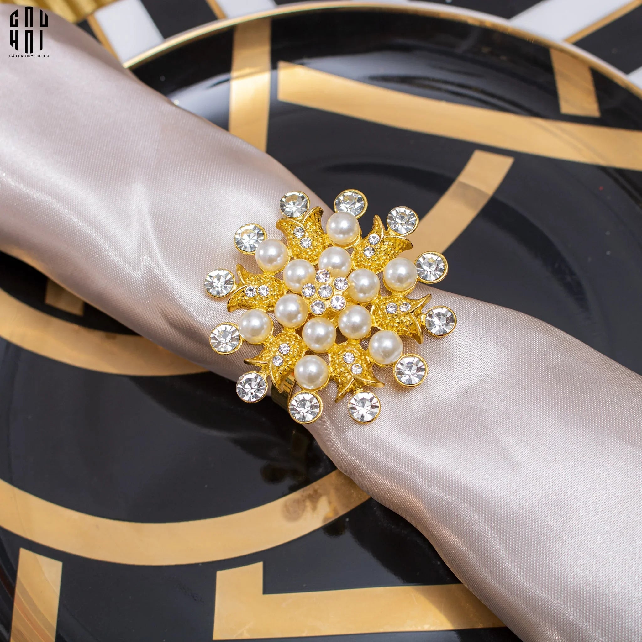 VÒNG KHĂN ĂN - NAPKIN RING GOLDEN DYNASTY-CẬU HAI HOME DECOR