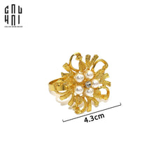 Vòng Khăn Ăn - Napkin Ring Golden Pearl-CẬU HAI HOME DECOR