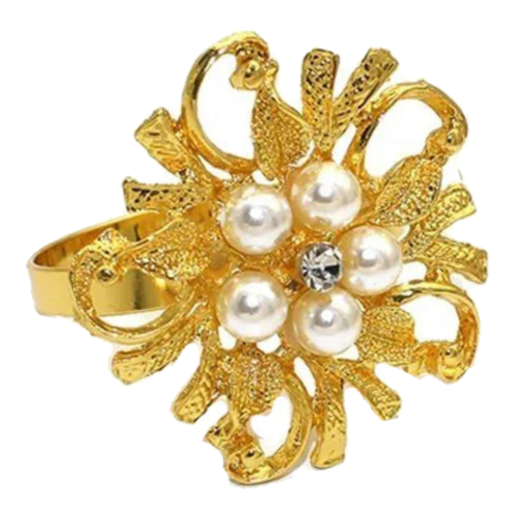 Vòng Khăn Ăn - Napkin Ring Golden Pearl