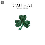 VÒNG KHĂN ĂN - NAPKIN RING LUCKY GREEN LEAVES-CẬU HAI HOME DECOR