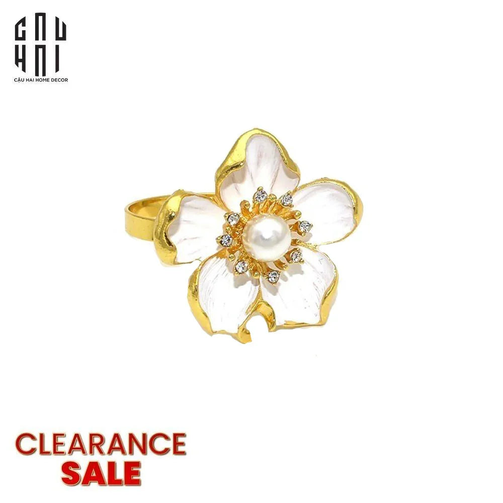 VÒNG KHĂN ĂN - NAPKIN RING PEONY PREMIUM-CẬU HAI HOME DECOR