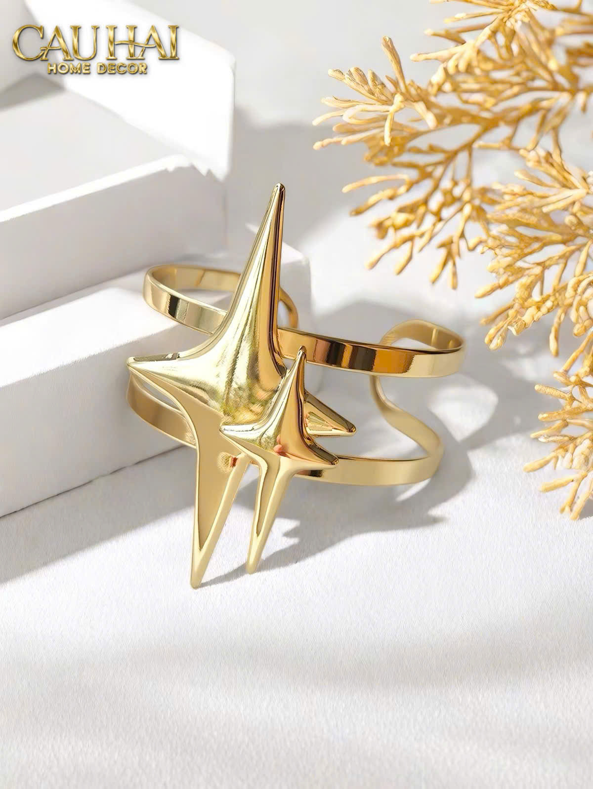 Vòng Khăn Ăn - Napkin Ring Star-VÒNG KHĂN ĂN-CẬU HAI HOME DECOR