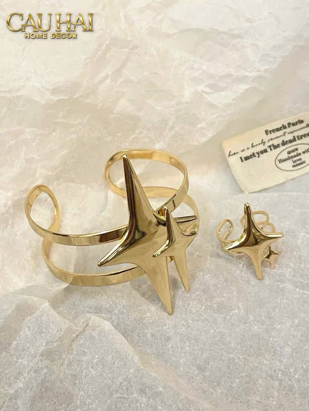 Vòng Khăn Ăn - Napkin Ring Star-VÒNG KHĂN ĂN-CẬU HAI HOME DECOR