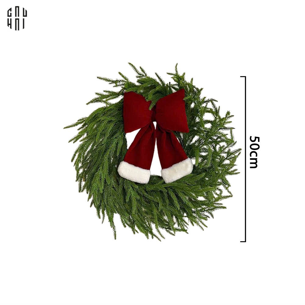 VÒNG TREO GIÁNG SINH GREEN PINE BRANCH 50CM-CẬU HAI HOME DECOR