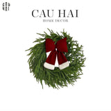 Vòng Treo Giáng Sinh Green Pine Branch 50Cm-Hoa Lụa-Đối tác tại Trung Quốc theo từng đơn đặt hàng-CẬU HAI HOME DECOR