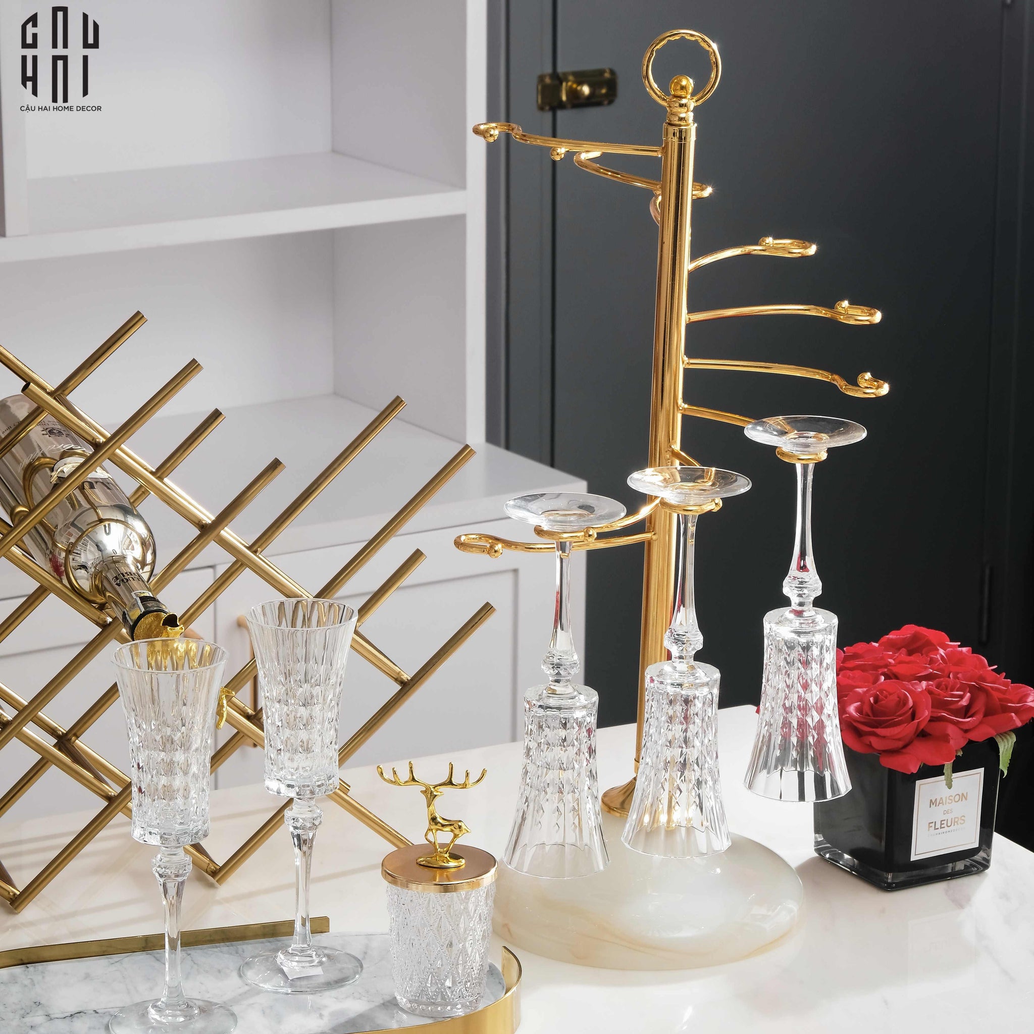 Winston Wine Rack-CẬU HAI HOME DECOR