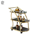 XE ĐẨY QUẦY BAR STANLEY - STANLEY BAR CART - BLACK SS25-CẬU HAI HOME DECOR
