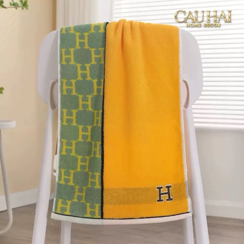 SET 2 KHĂN MẶT 40X90 - SIGNATURE H - SUN & SKY COLOR - FACE TOWEL-CẬU HAI HOME DECOR
