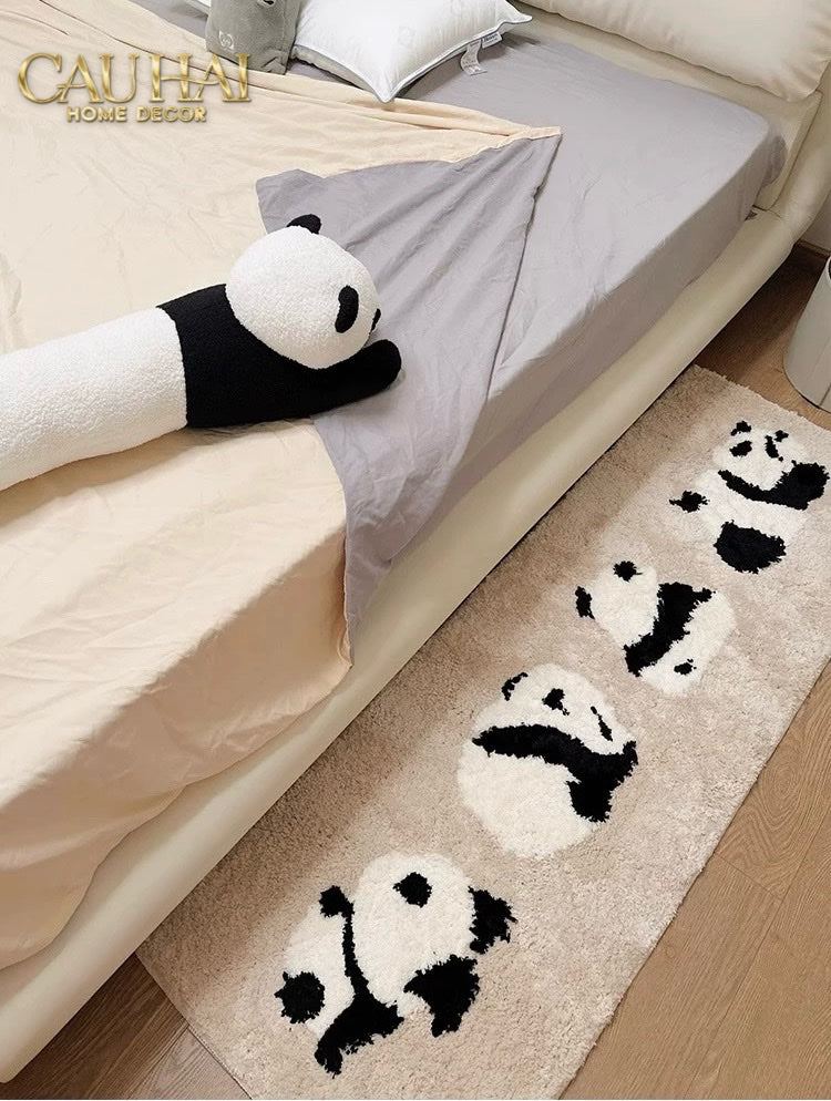THẢM BED DỆT KIM 80X160 - PANDA PARADE-CẬU HAI HOME DECOR