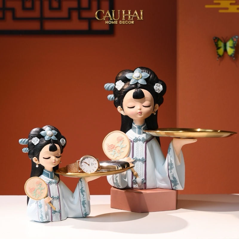 TƯỢNG CÔNG CHÚA GIÁ ĐÁO - FIGURINE IMPÉRIAL CONCUBINE  MING DYNASTY