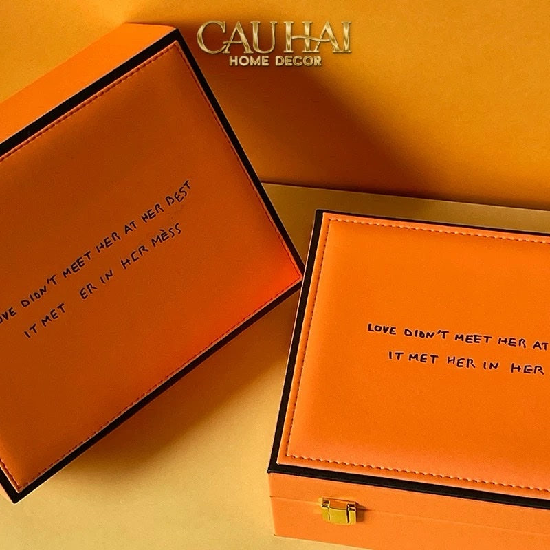 HỘP TRANG SỨC LUX LEATHER H-SIGNATURE