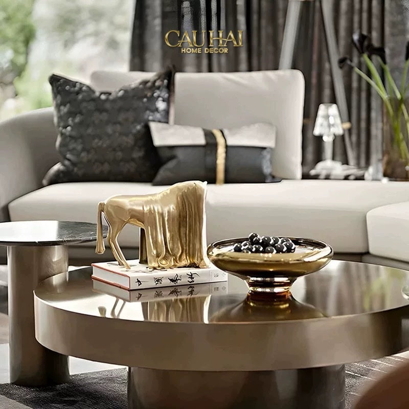 TƯỢNG NGỰA LE CHEVAL VOILÉ DORÉ