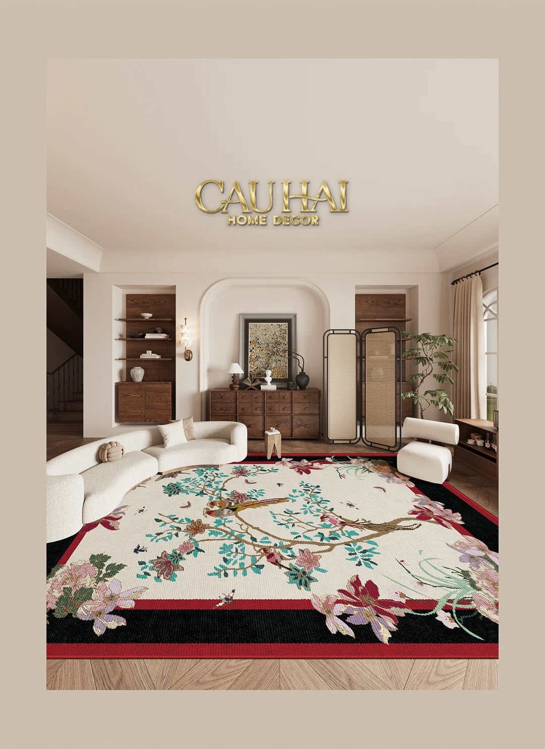 THẢM TRẢI SÀN NHUNG BỈ 140 x 200  - NOCTURNE AVIAN IMPÉRIALE RECTANGULAR