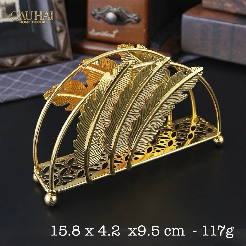 Đế Giấy Royale Persian Aurum Plumage Tissue Holder-CẬU HAI HOME DECOR