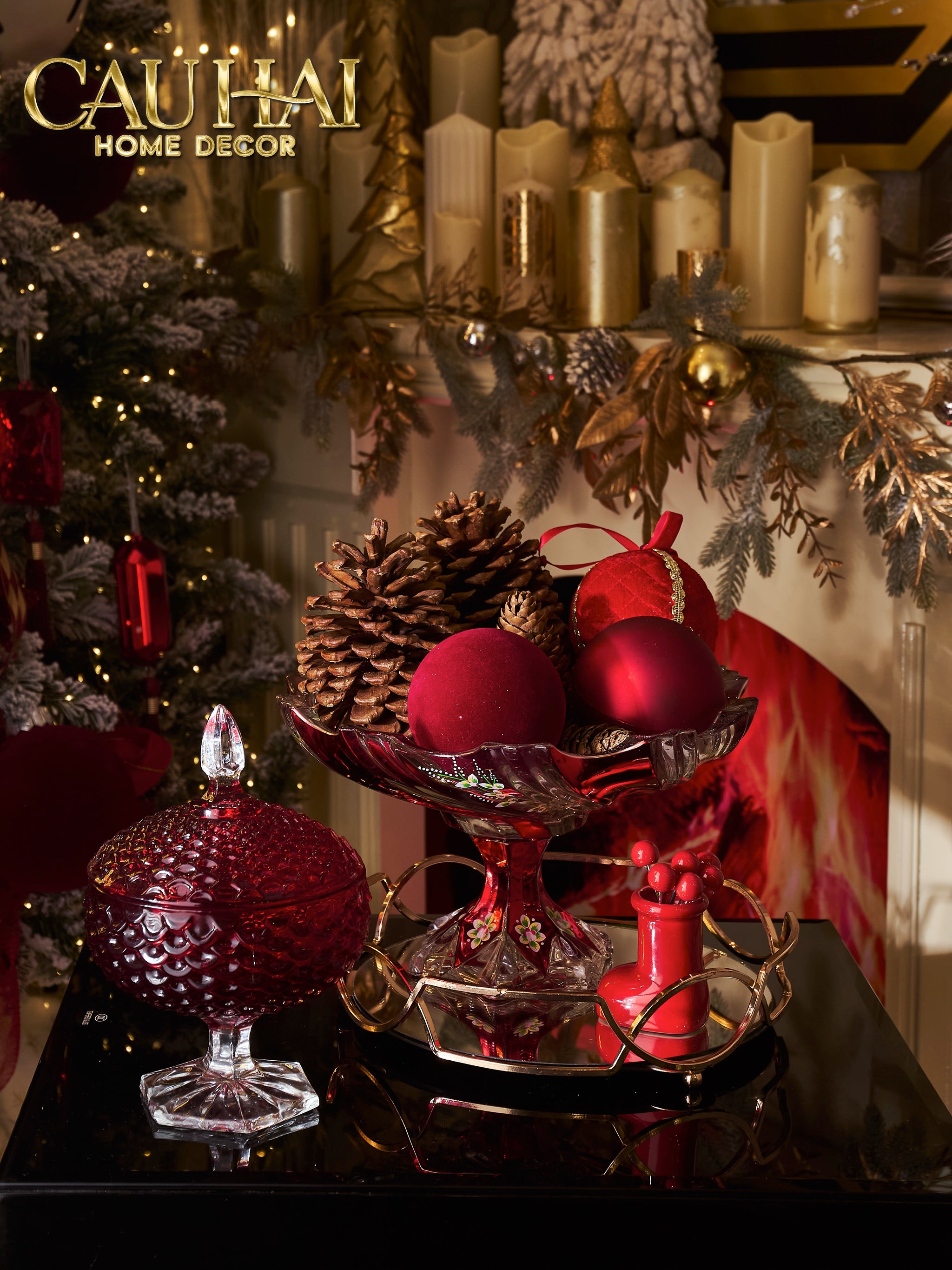 ĐĨA TRÁI CÂY  RUBY CRYSTAL CRIMSON PEAK PLATEAU