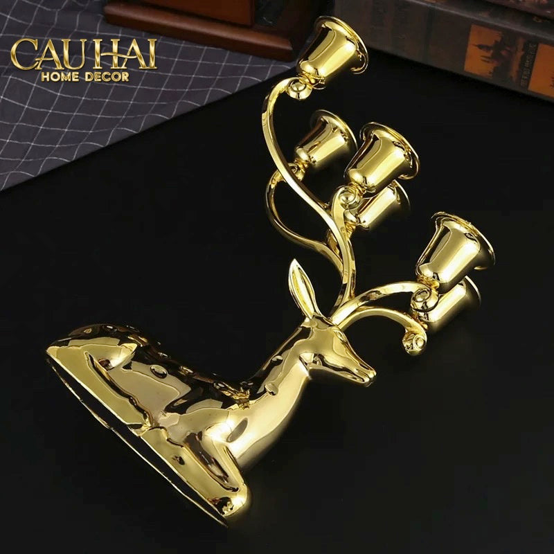 Home Couture - Đế Nến Antler Impérial Straight Ahead-CẬU HAI HOME DECOR