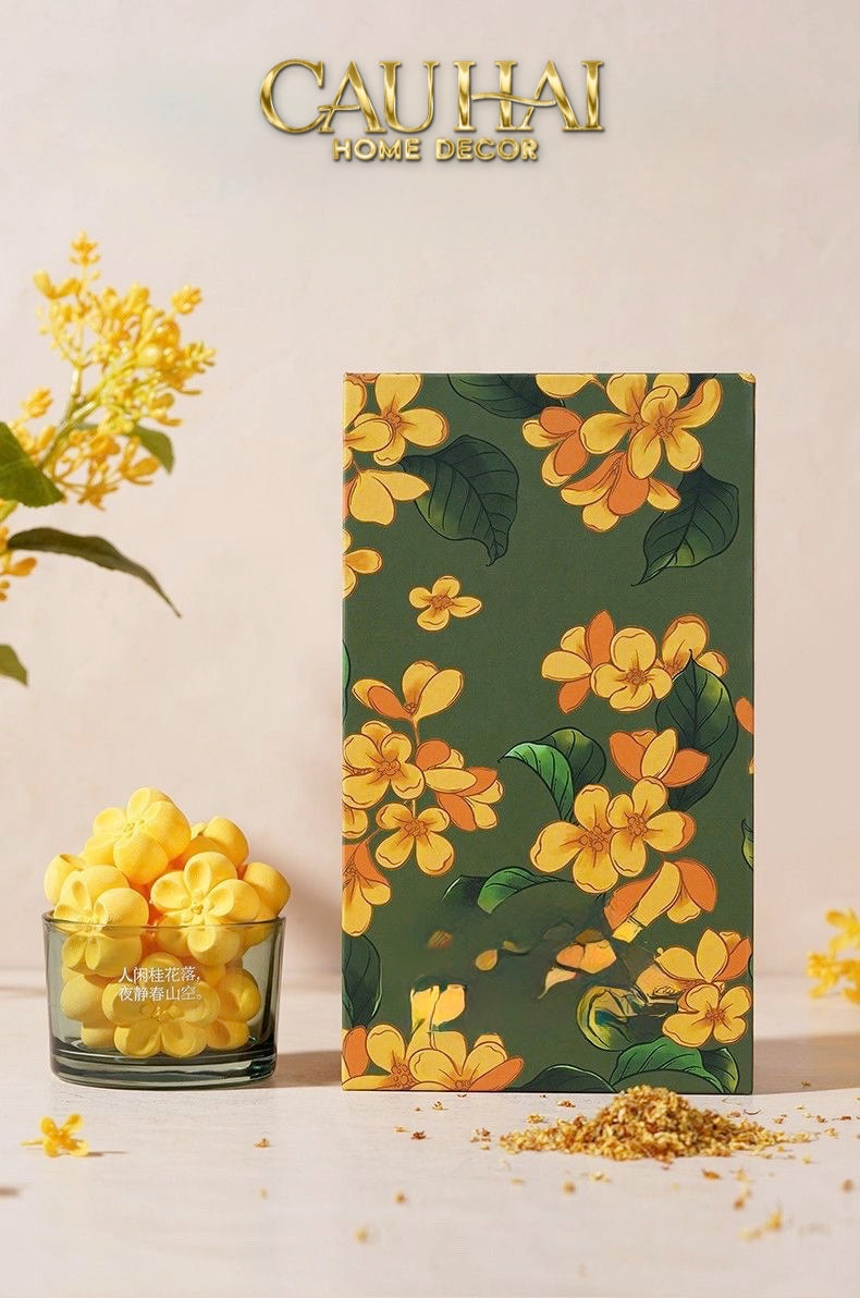 Home Fragrance - Gift Set Đá Khuếch Tán Osmanthus Bloom Aroma Stones-CẬU HAI HOME DECOR
