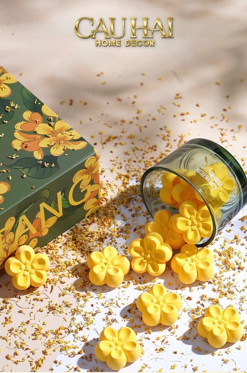 Home Fragrance - Gift Set Đá Khuếch Tán Osmanthus Bloom Aroma Stones-CẬU HAI HOME DECOR