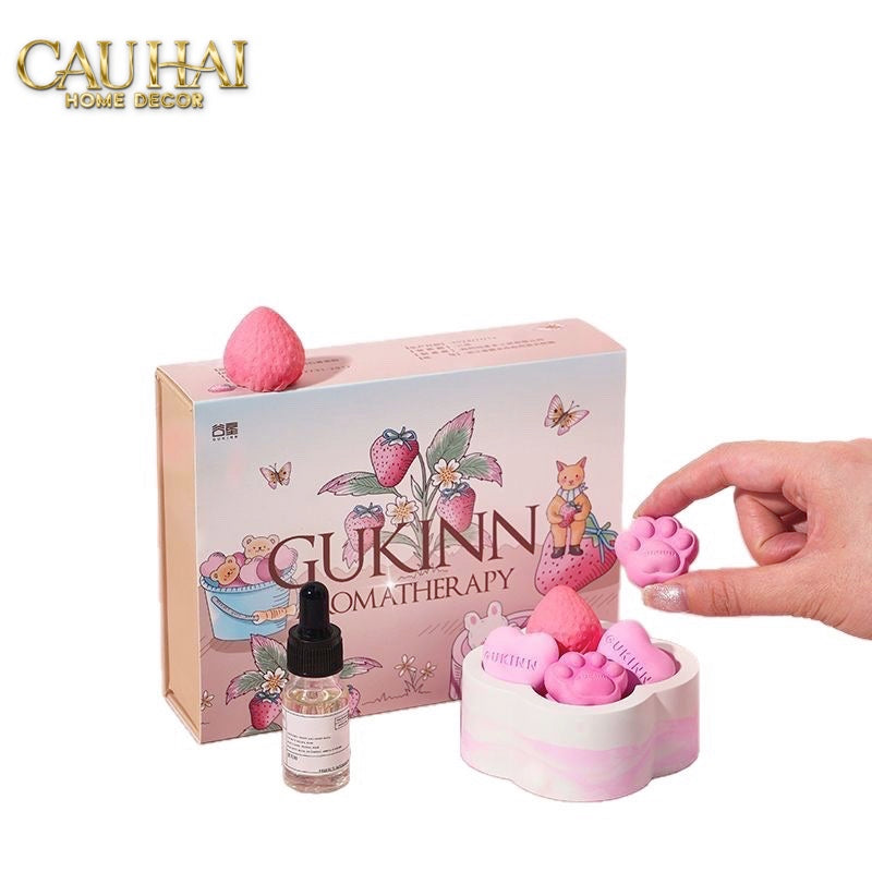 Home Fragrance - Gift Set Đá Khuếch Tán Sakura Puppy Aroma Stones Set-CẬU HAI HOME DECOR