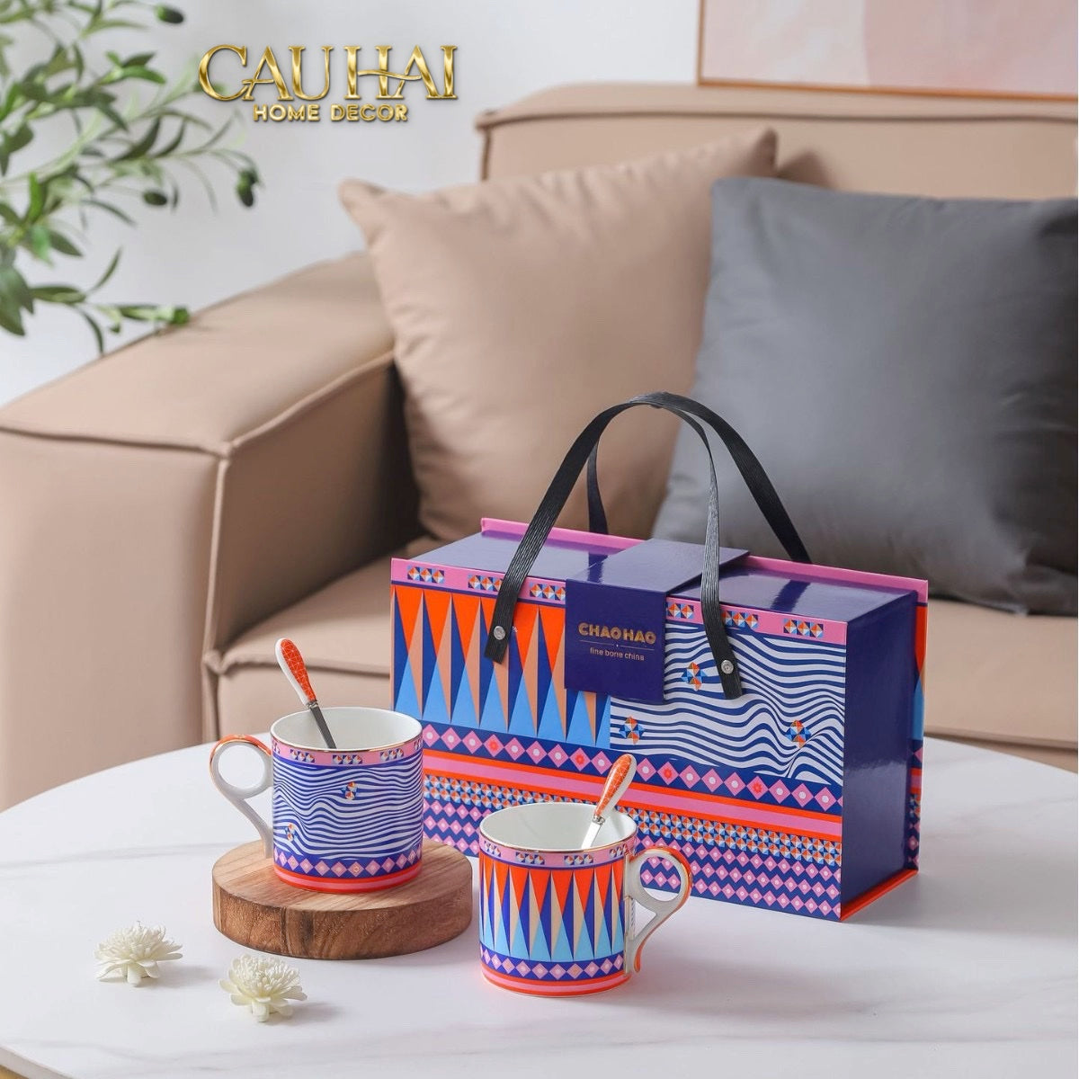 Tết Couture - Gift Set 2 Ly Prismatique Royale Arlequin 500Ml-CẬU HAI HOME DECOR
