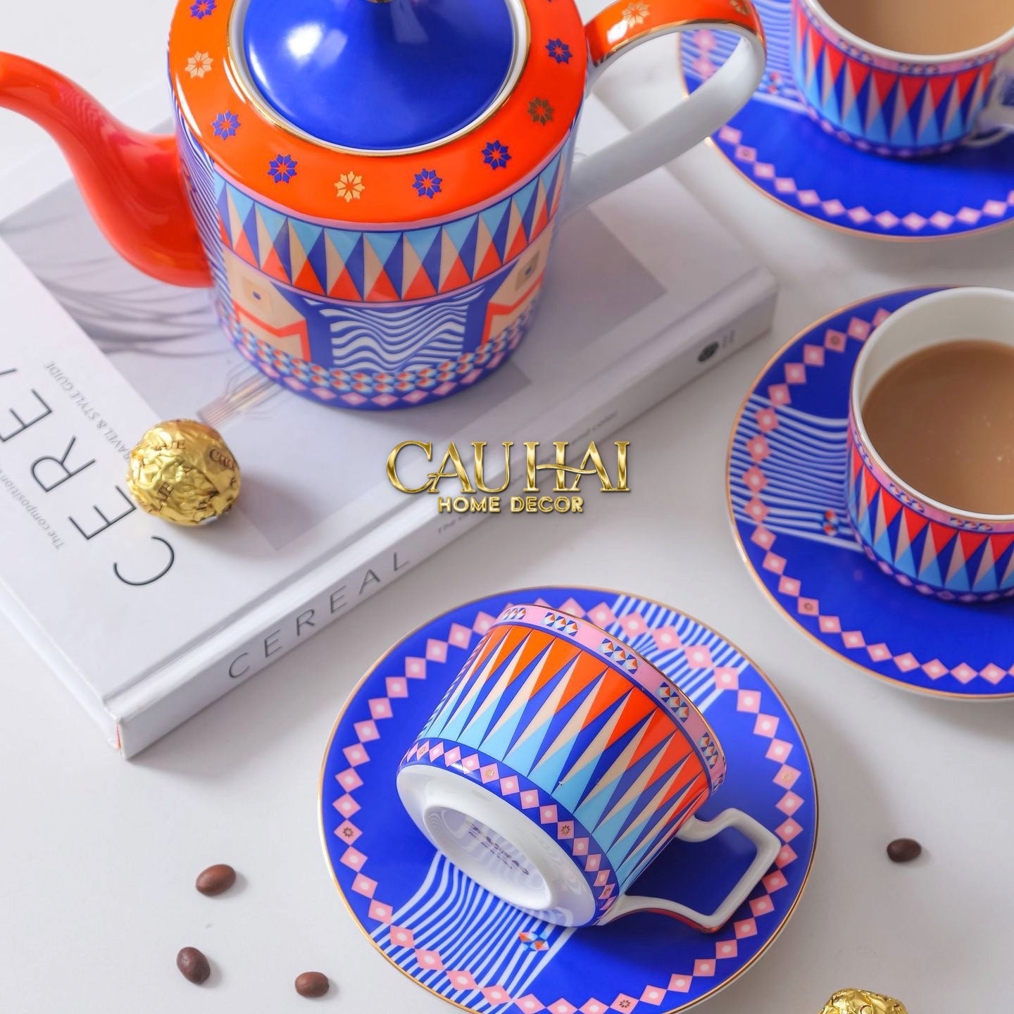 Tết Couture - Gift Set 2 Ly Prismatique Royale Arlequin 500Ml-CẬU HAI HOME DECOR