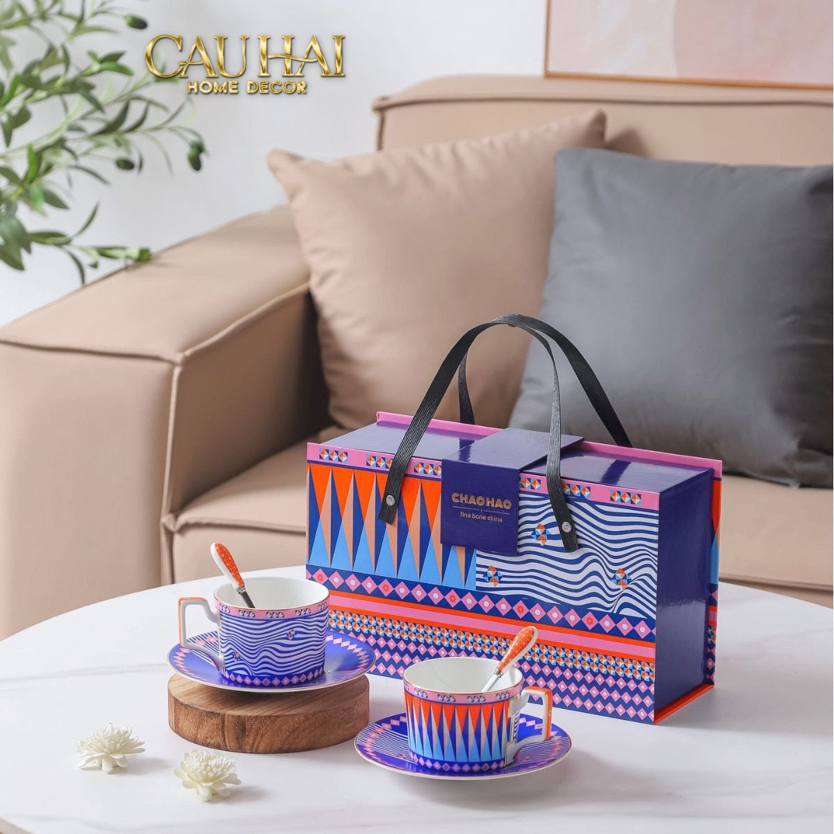 Tết Couture - Gift Set 2 Ly Prismatique Royale Arlequin 500Ml-CẬU HAI HOME DECOR