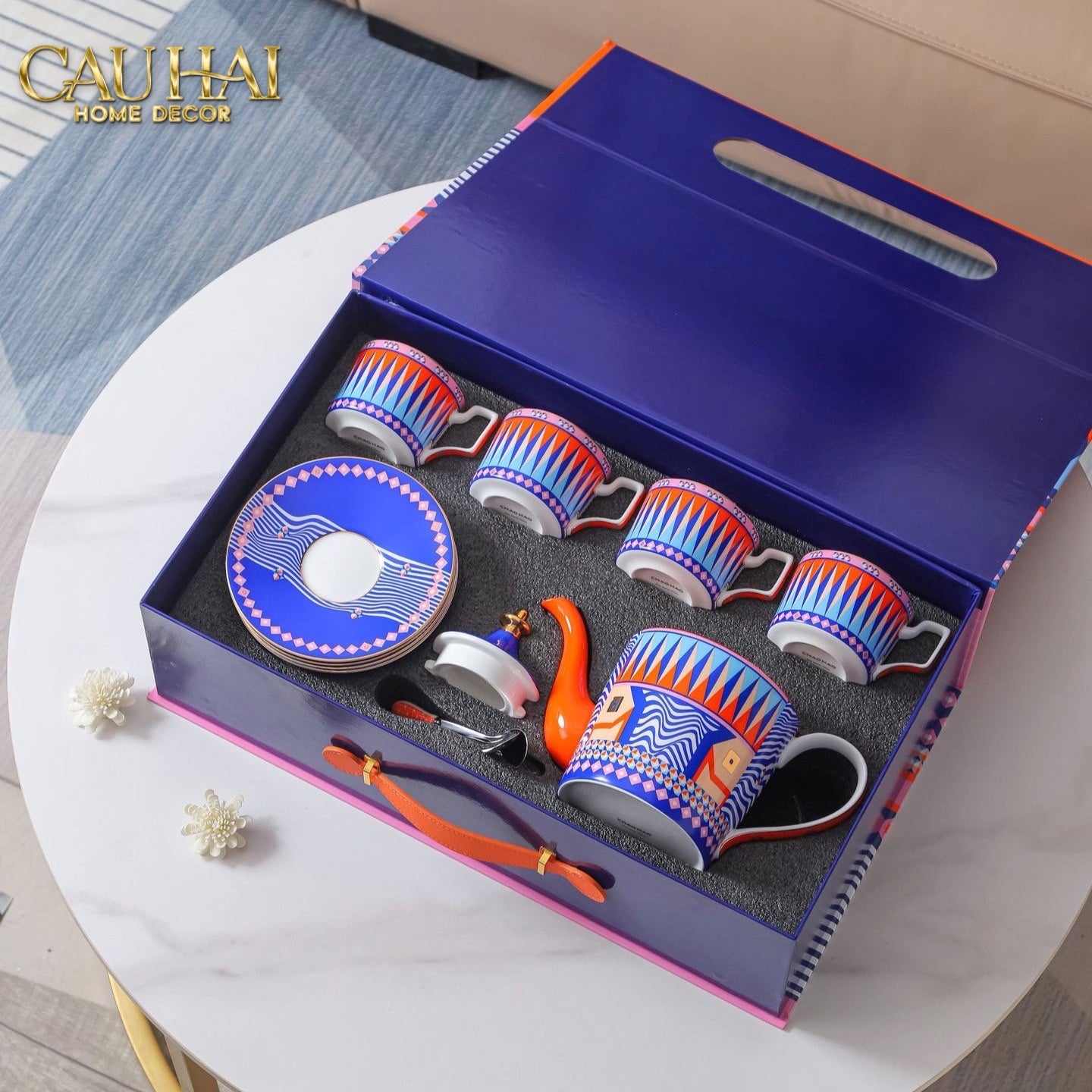 Tết Couture - Gift Set 2 Ly Prismatique Royale Arlequin 500Ml-CẬU HAI HOME DECOR