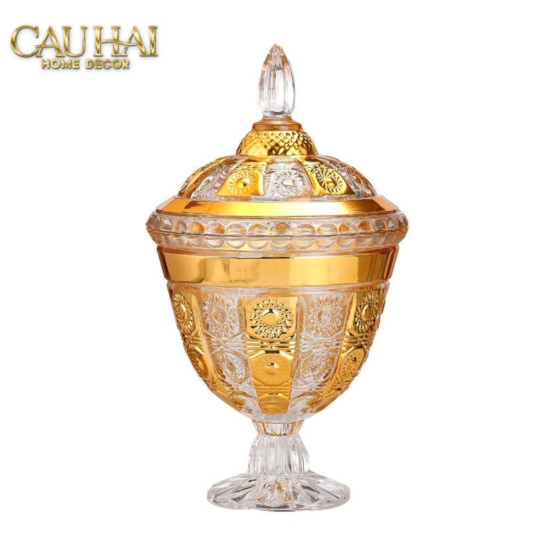 Tết Couture - Lọ Pha Lê Imperial Aureate Byzantine Crystal Vessel-CẬU HAI HOME DECOR