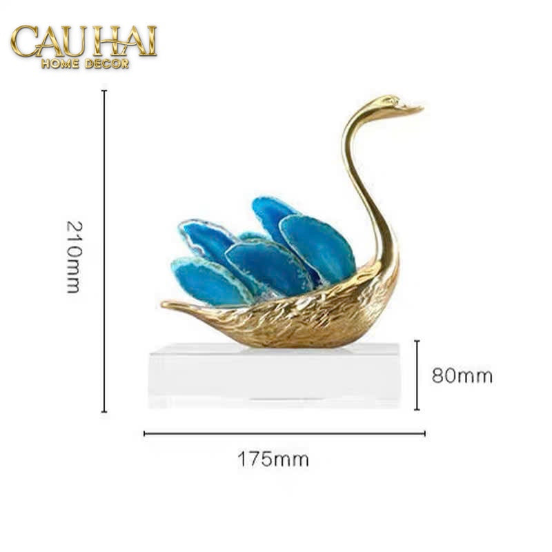Home Couture - Set 2 Tượng Thiên Nga Brasson Swan Gemstone - Ligne Cygne D’Amour-CẬU HAI HOME DECOR