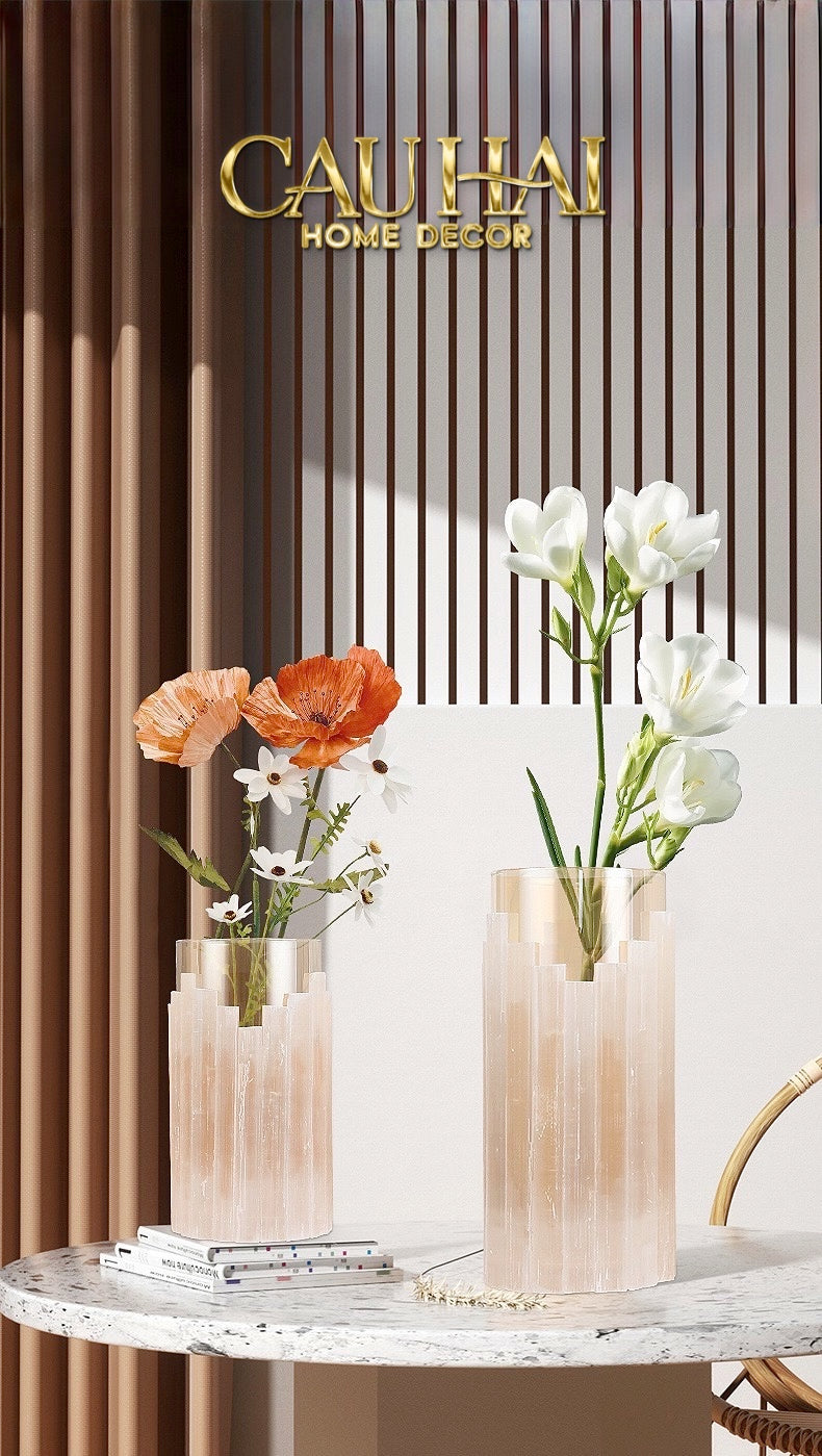 Home Couture - Bình Hoa Pha Lê Elite Quartz H30-CẬU HAI HOME DECOR