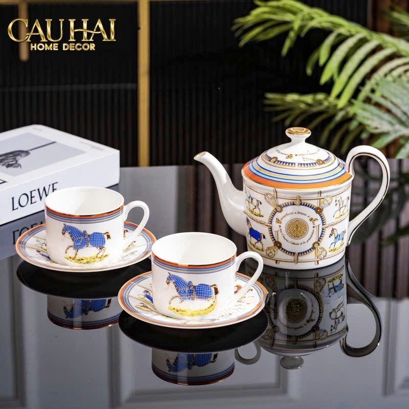 Home Couture - Set Bình Trà Her.M 9 Pcs-CẬU HAI HOME DECOR