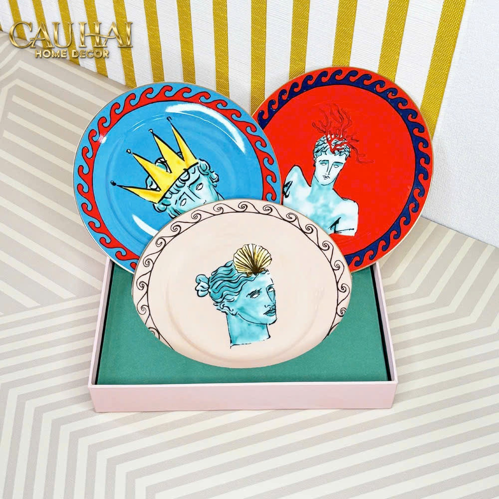 Maison Couture - Set Đĩa Ginori 8" Labirito Héritage Serving Disk Set 4pcs Giftbox