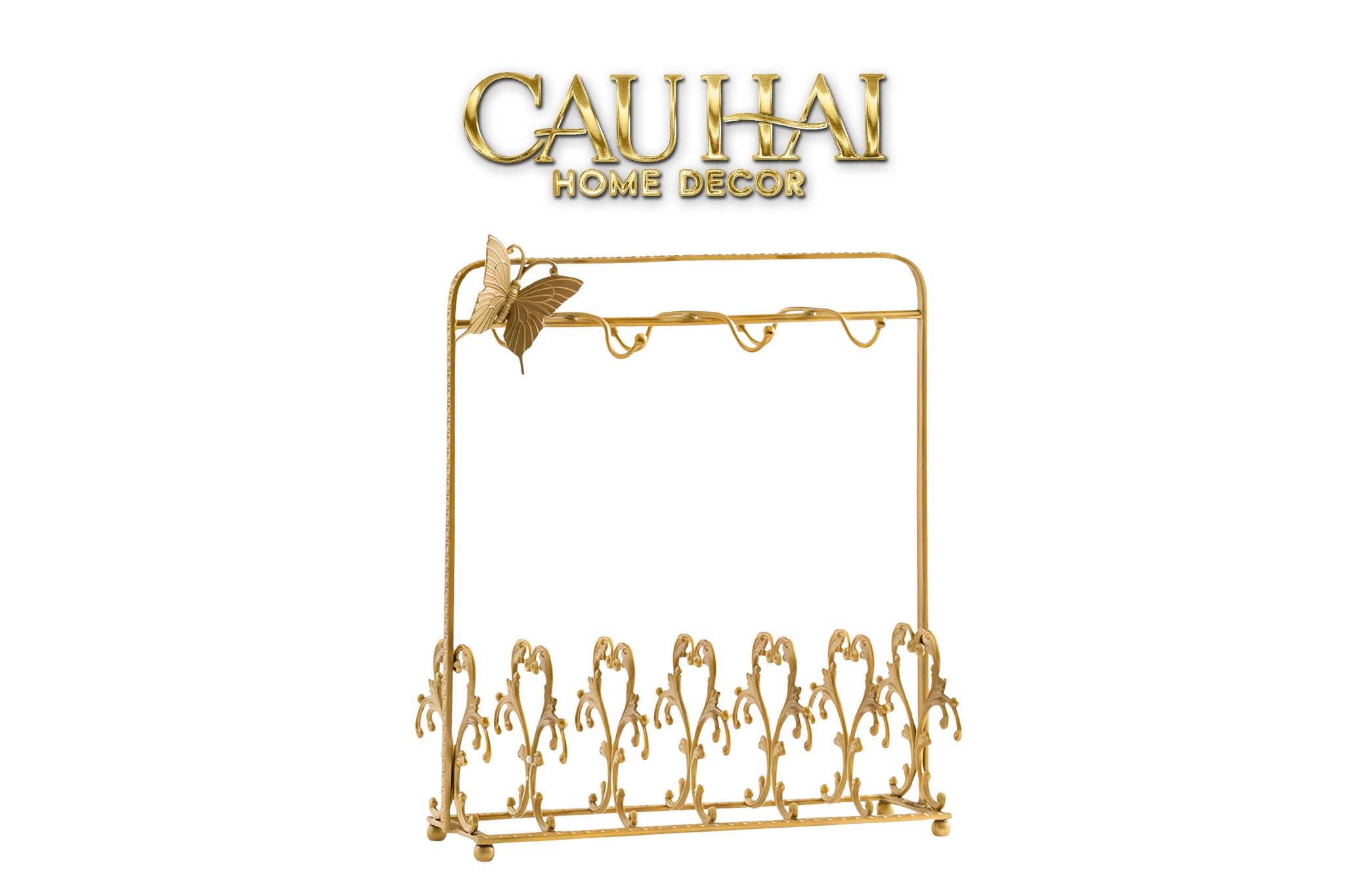 Maison Couture - Giá Treo Tách Đồng Mạ Vàng Présentoir de Tasses  Papillon en Laiton Doré