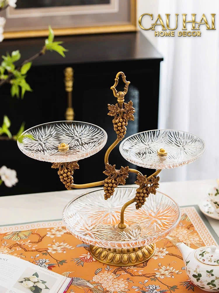 Maison Couture - Đĩa 3 Tầng Présentoir à Raisin Triptyque Niveaux Ritual Of Dionysus Centerpiece