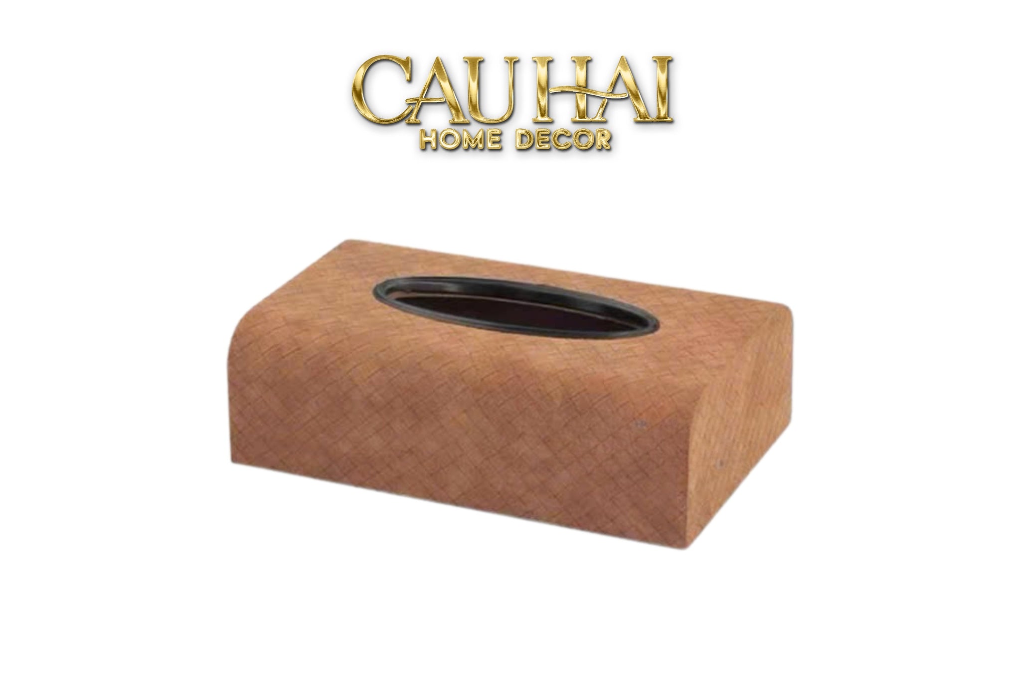 Hộp Khăn Giấy Da Intrecciato  Intrecciato Woven Leather Ebène Brown