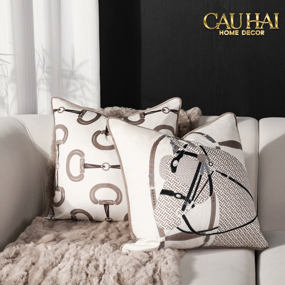 Vỏ Gối Nhung Code Équestre D’Ivoire 45