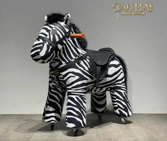 Zèbre Enfant Atélier Couture – Ngựa Vằn Đồ Chơi Nhồi Bông Bọc Nhung Cao Cấp 70x30x70-CẬU HAI HOME DECOR